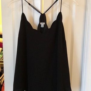Jcrew scalloped cami